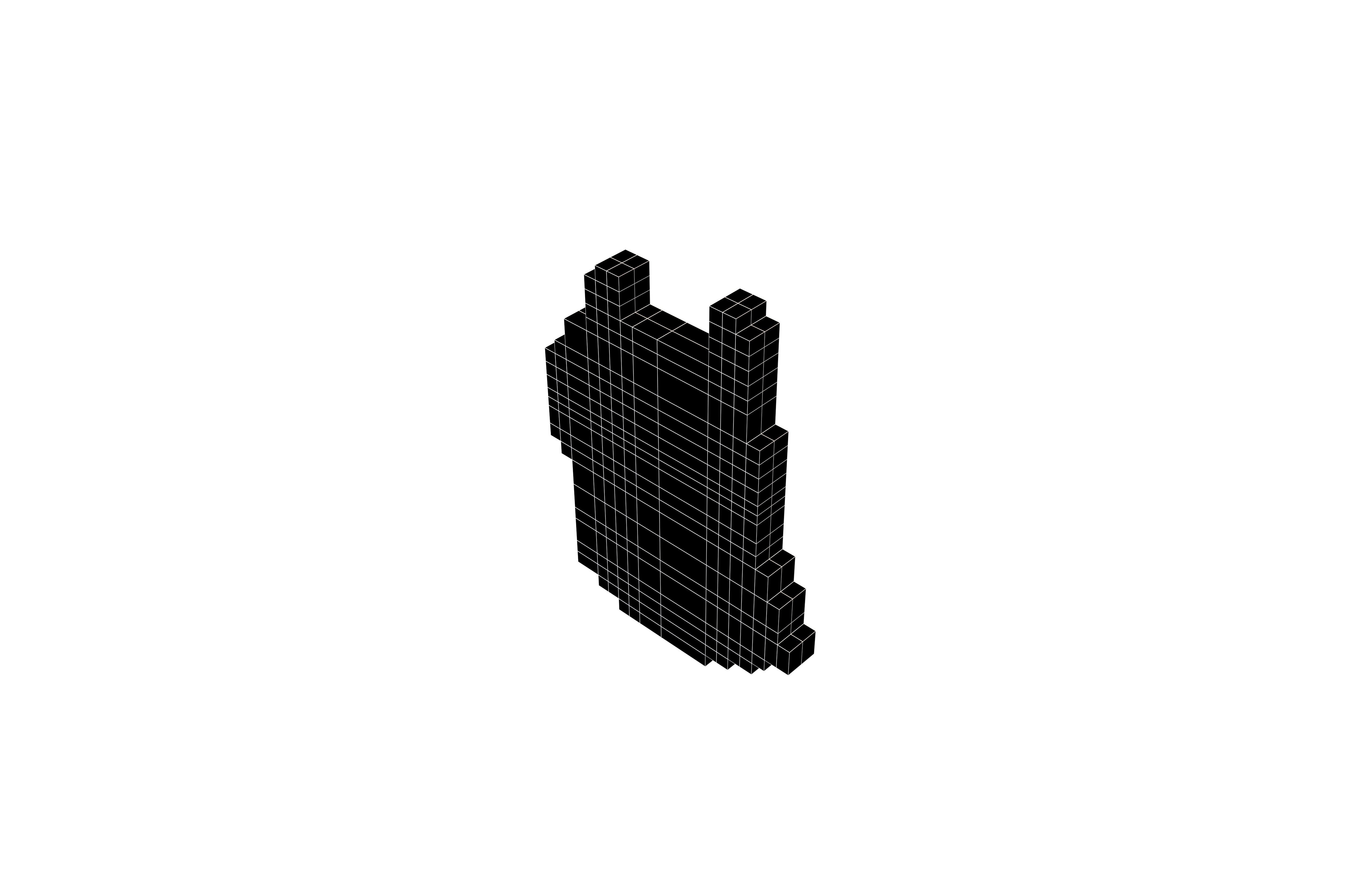 Pixel Dogecoin v2 002 Low-poly 3D model_5