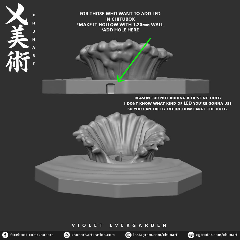 Violet Evergarden STL 3D print model_10