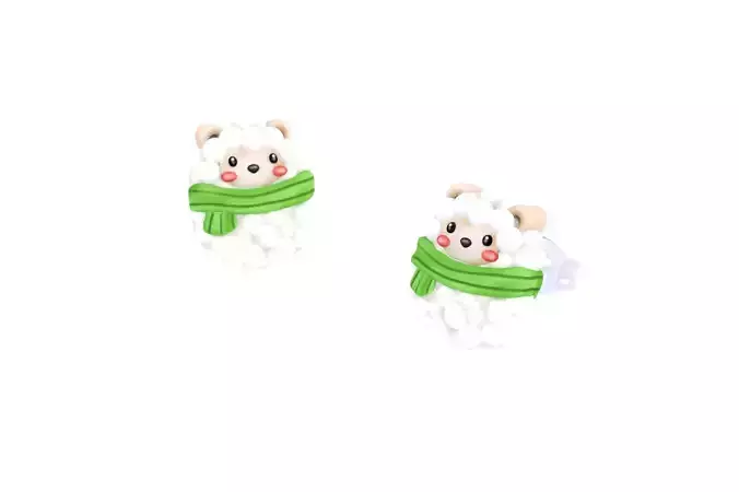 Sheep Earrings 3D print model