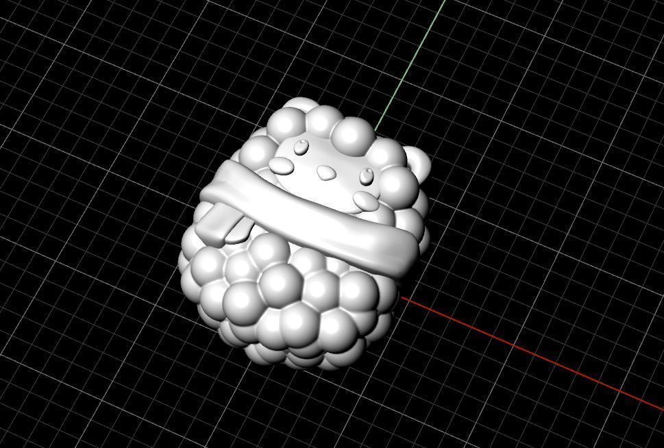 Sheep Earrings 3D print model_4