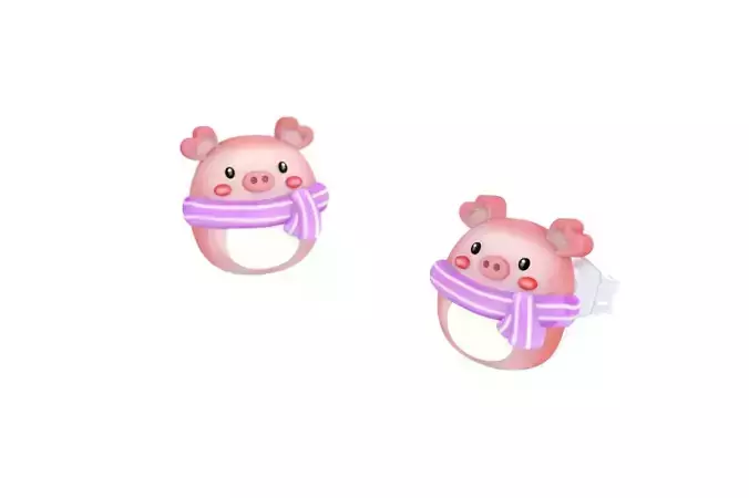 Pig Earrings