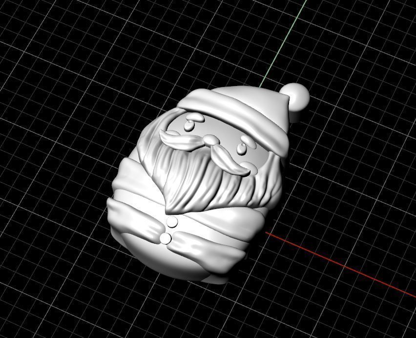 Santa Earrings 3D print model_4