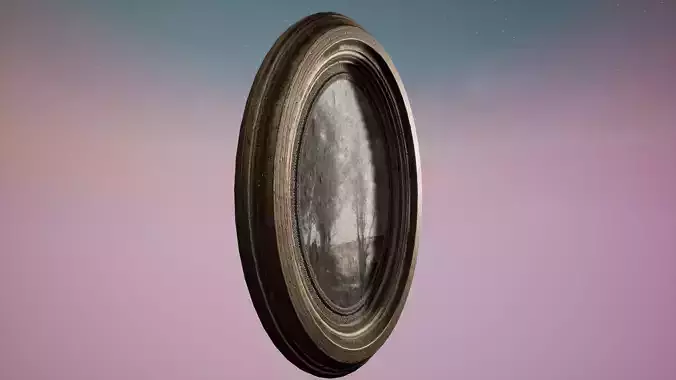 Oval Old Picture Frame - PBR