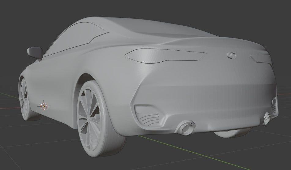 3D printable solid car 3D print model_4