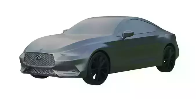 3D printable solid car 3D print model