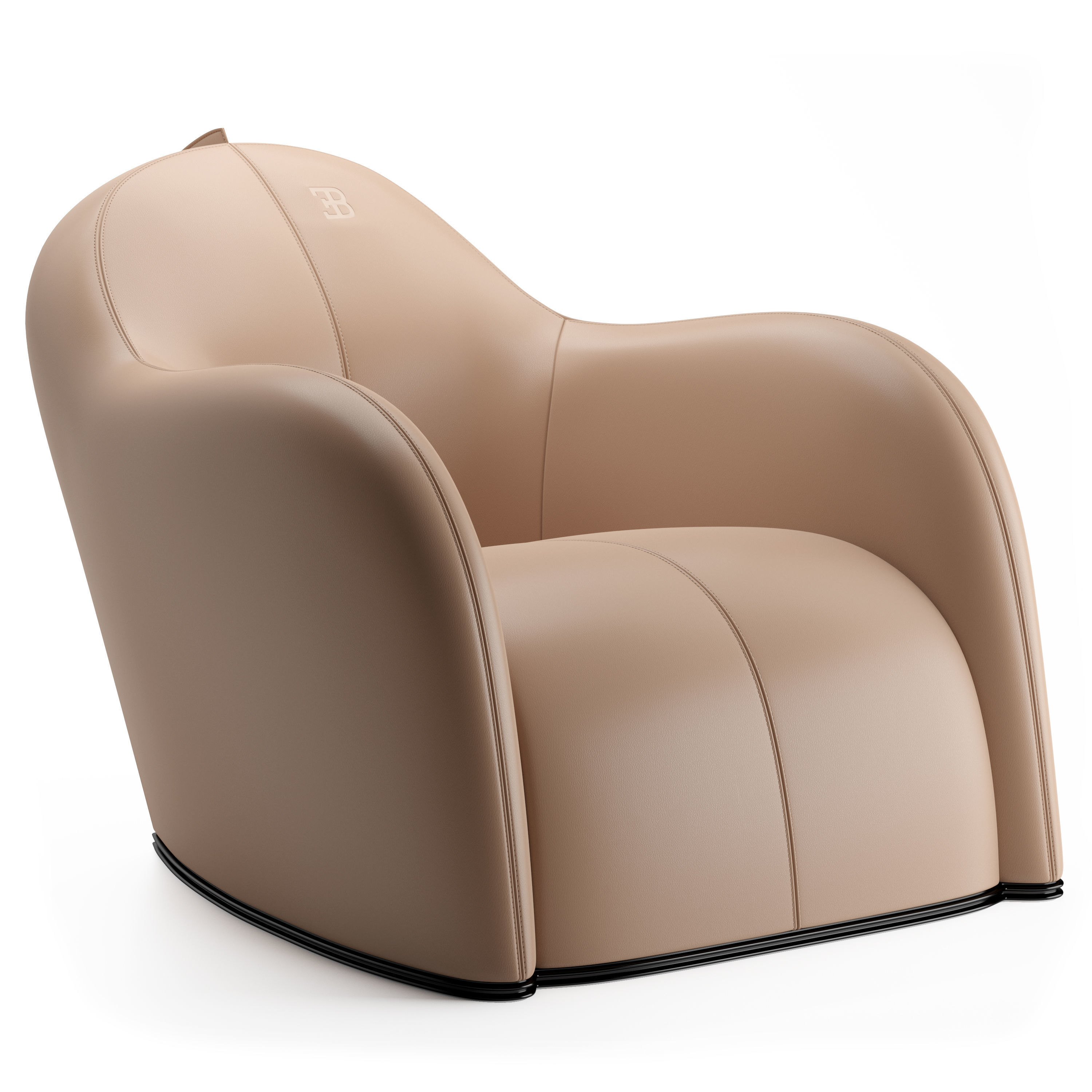 Armchair Noire By Bugatti Home 3D model_1