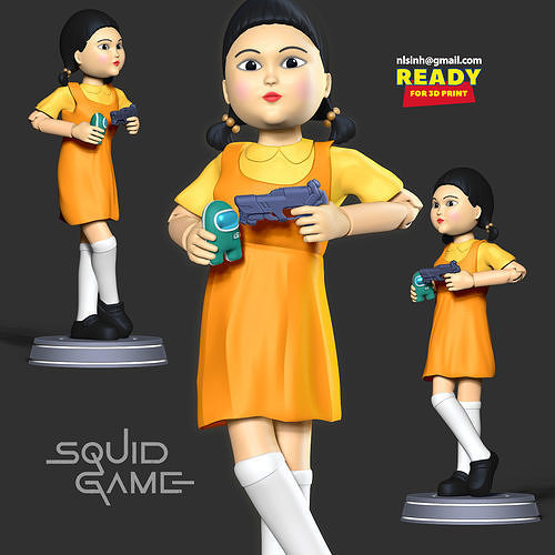 Squid Game doll Free 3D print model