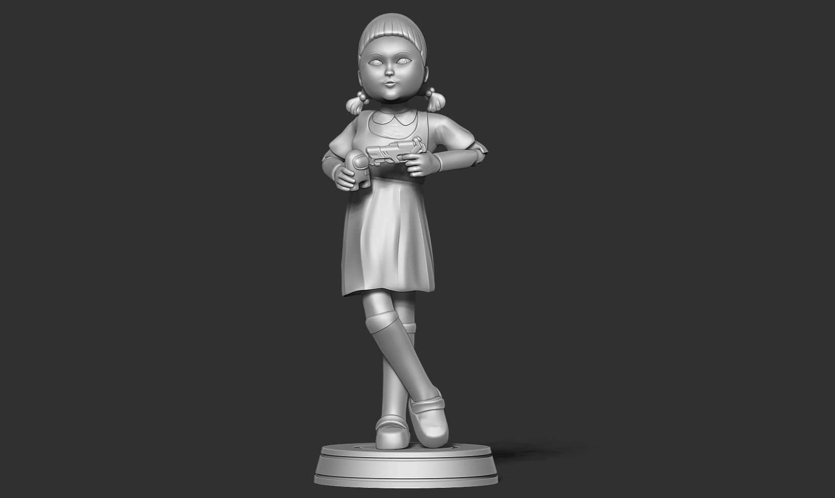 Squid Game doll Free 3D print model_8