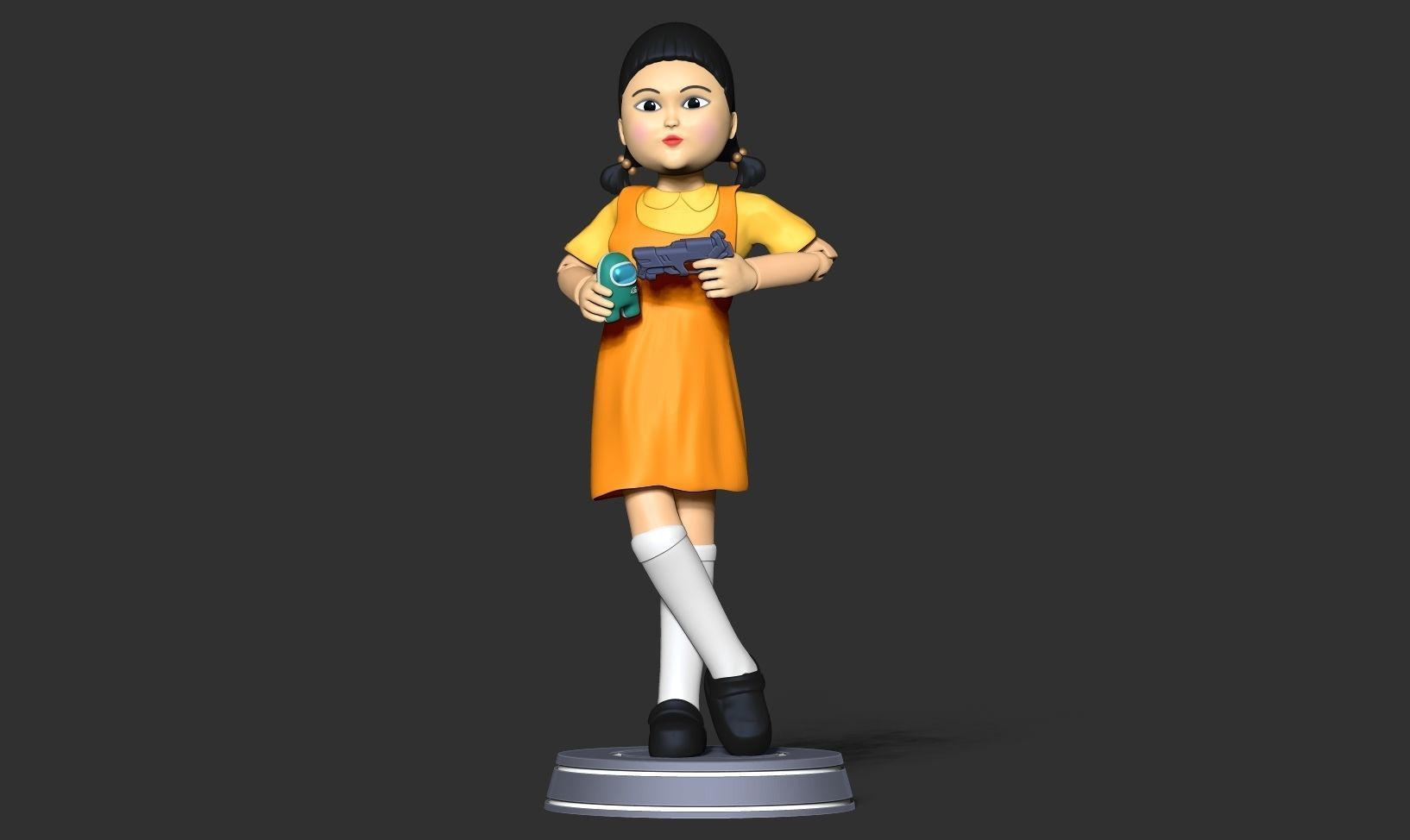 Squid Game doll Free 3D print model_7