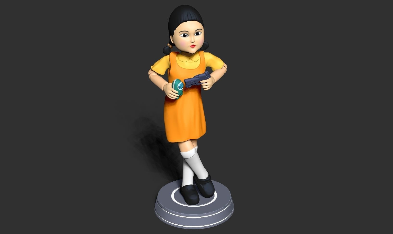 Squid Game doll Free 3D print model_13