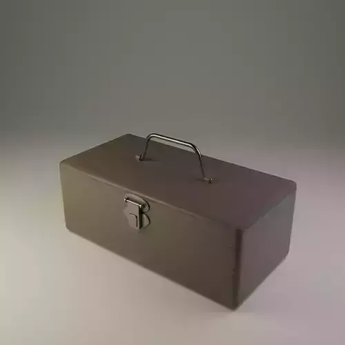 ToolBox - Model 3D metal tool box Low-poly 3D model
