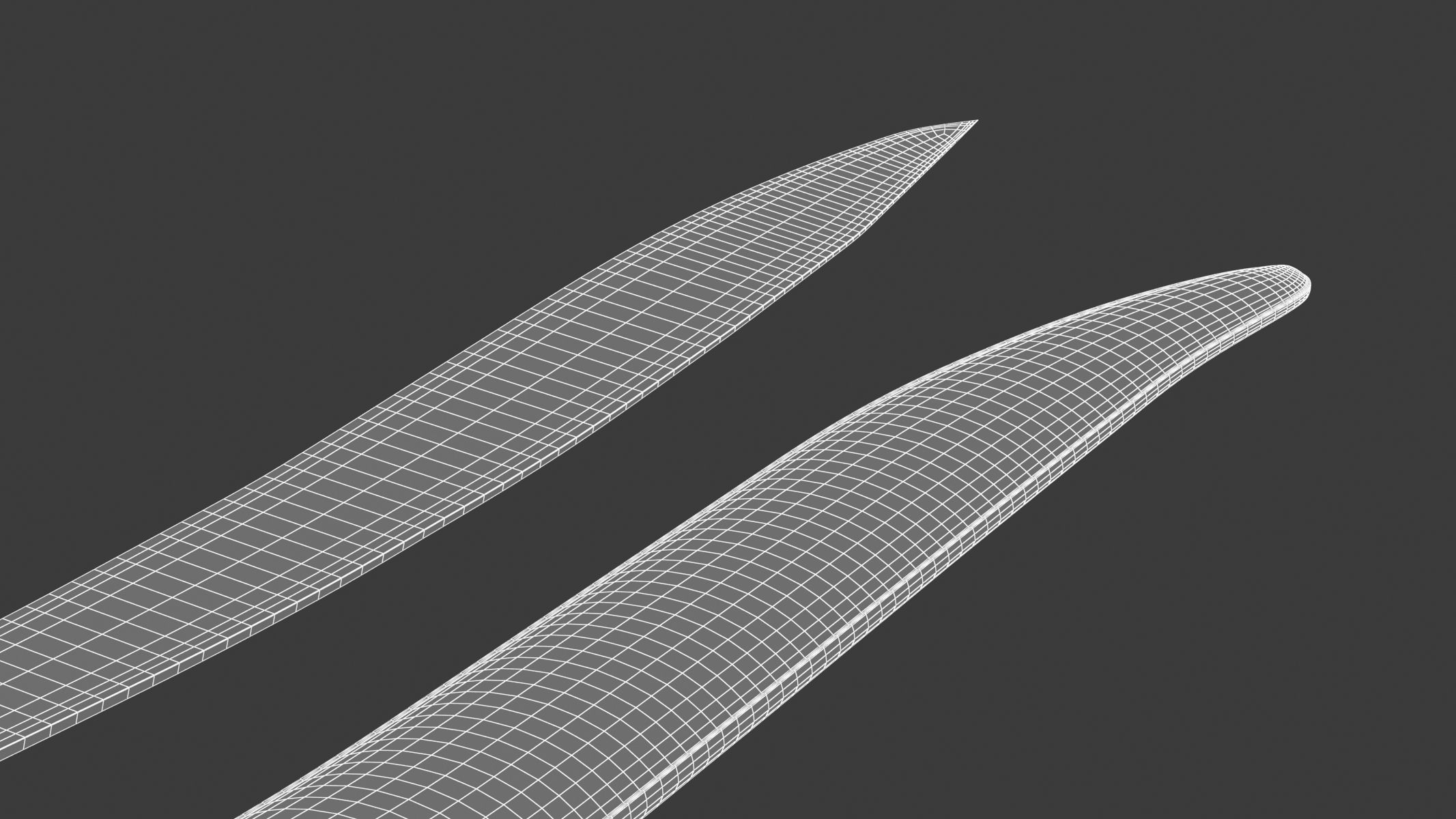 Yatagan Sword Low-poly 3D model_19