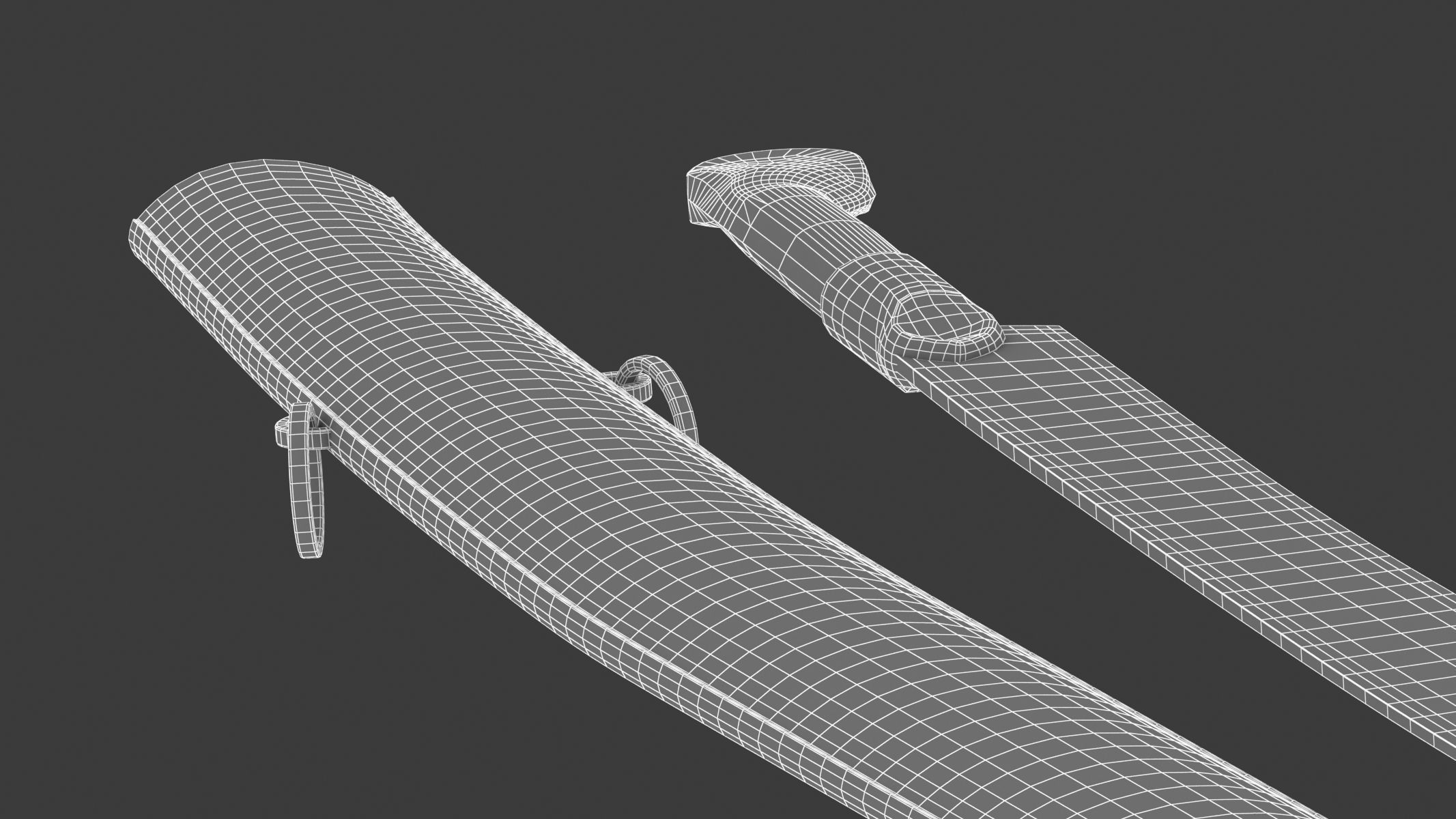 Yatagan Sword Low-poly 3D model_18