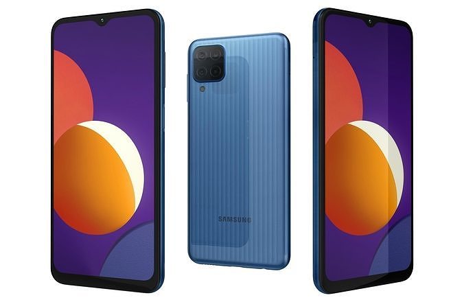 Samsung Galaxy M12 Blue 3D model