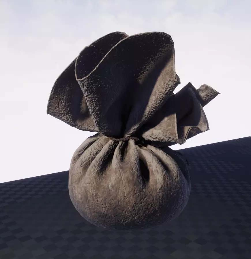 Hex Witch Bag - PBR Low-poly 3D model