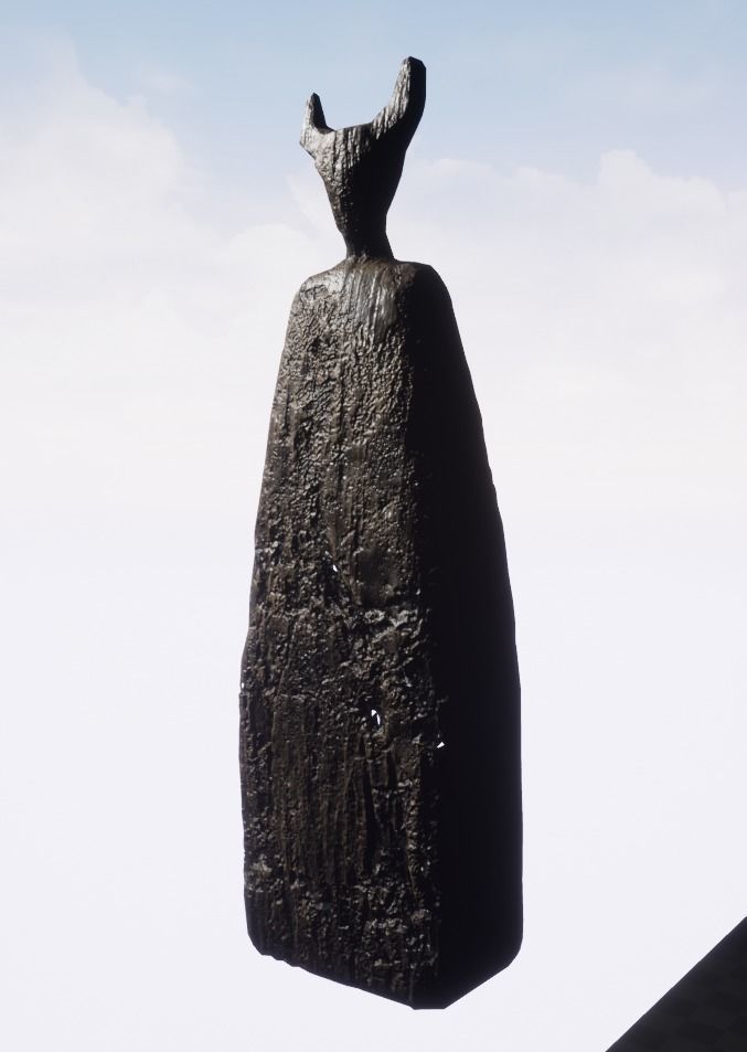 Wooden Totem - PBR Low-poly 3D model_3