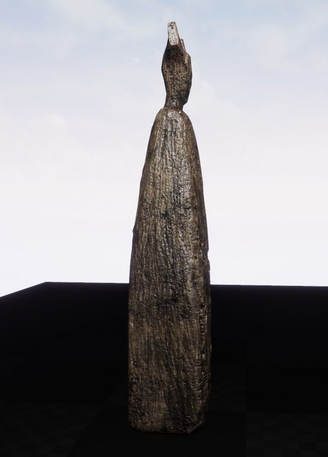 Wooden Totem - PBR Low-poly 3D model_2