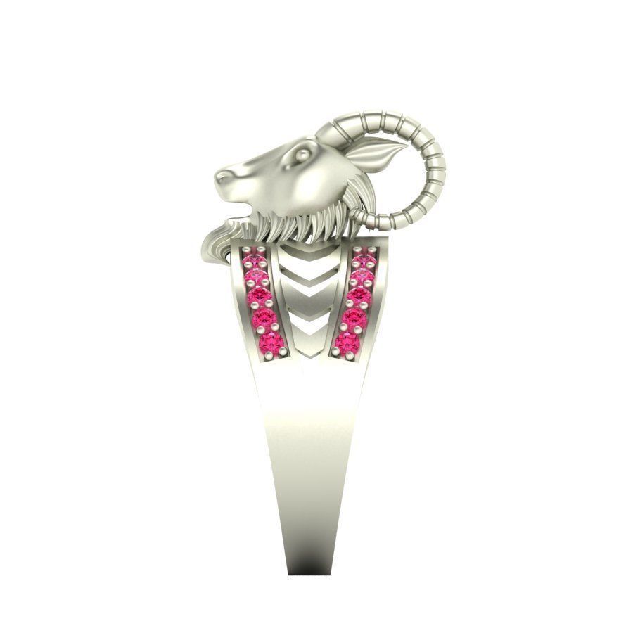 3d-model ring ram with stones 3D print model_7
