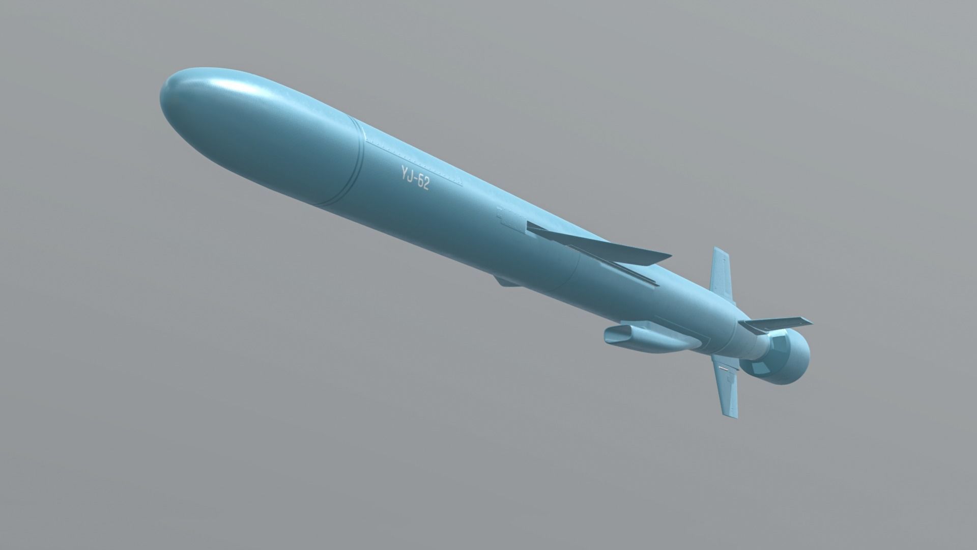 YJ-62 Chinese Anti-Ship Cruise Missile 3D model_3