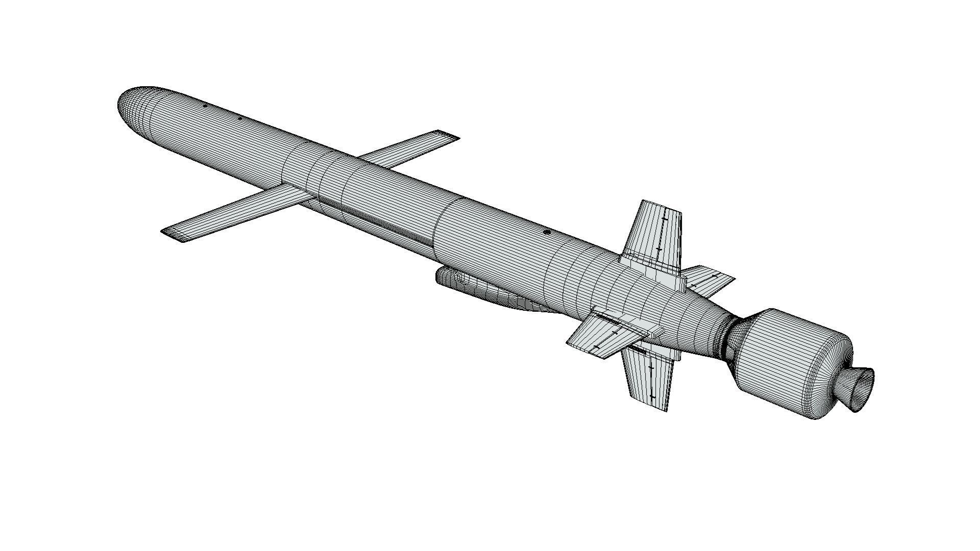YJ-62 Chinese Anti-Ship Cruise Missile 3D model_11