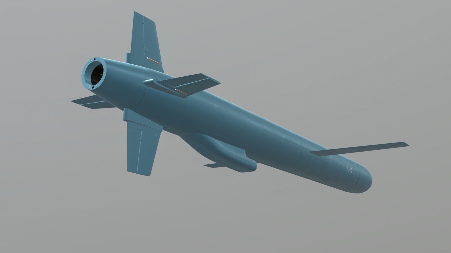 YJ-62 Chinese Anti-Ship Cruise Missile 3D model_8