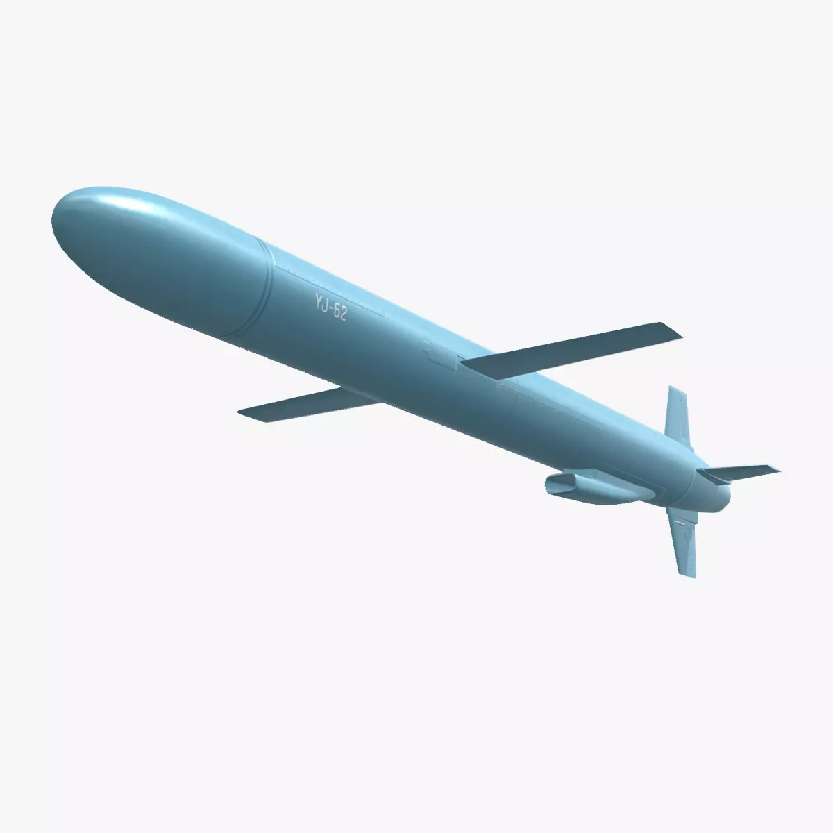YJ-62 Chinese Anti-Ship Cruise Missile 3D model_0