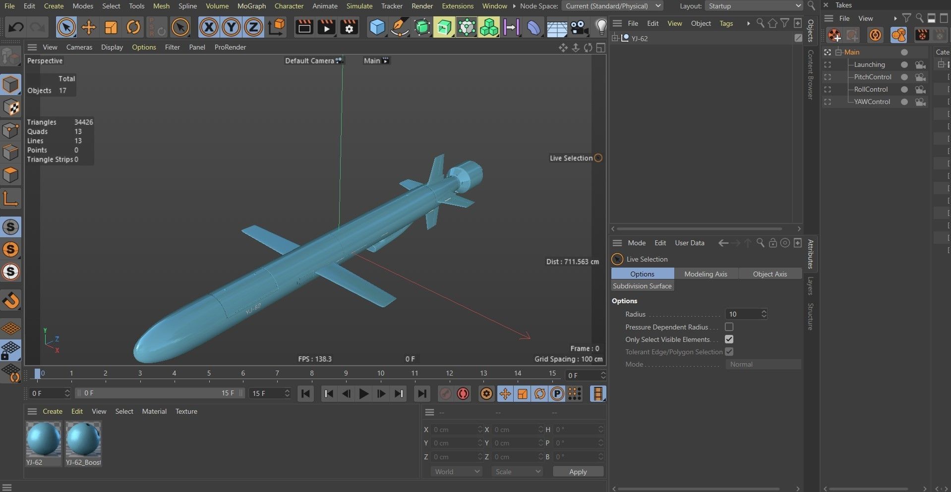 YJ-62 Chinese Anti-Ship Cruise Missile 3D model_14