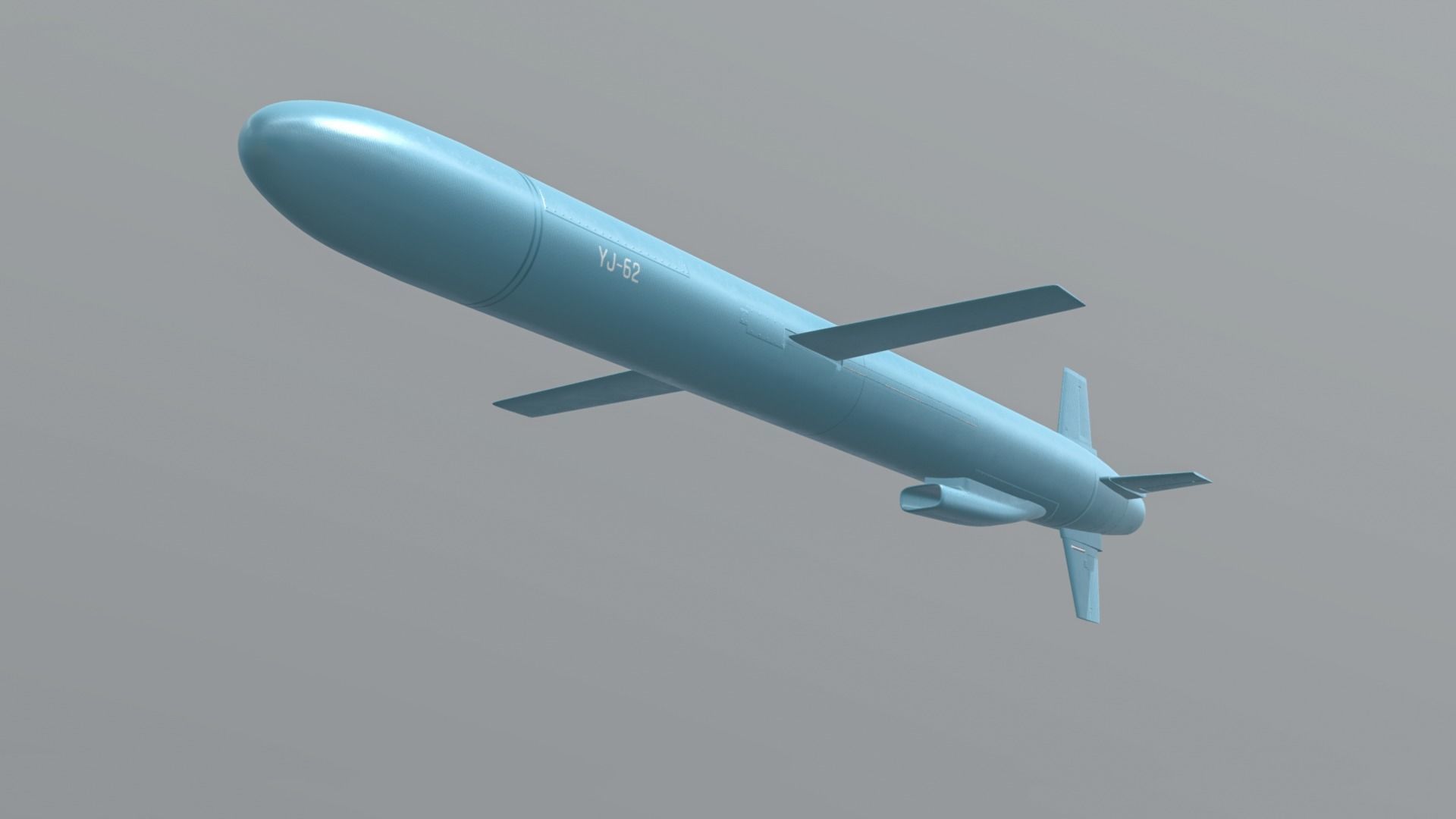 YJ-62 Chinese Anti-Ship Cruise Missile 3D model_4