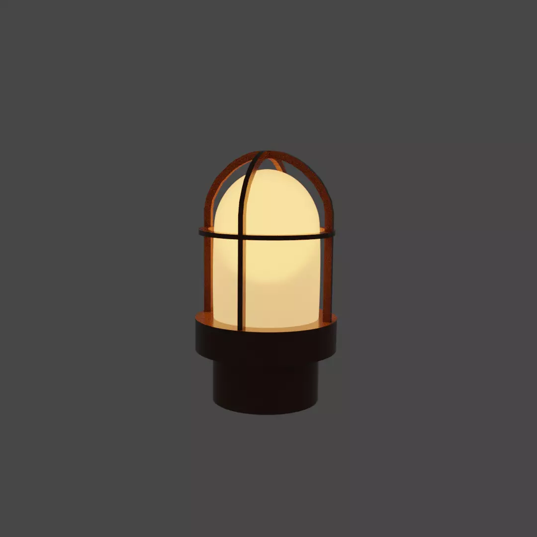 Dock Light 3D model_0