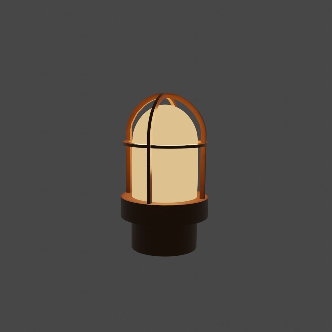 Dock Light 3D model_2