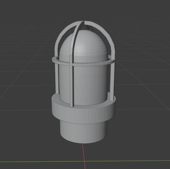 Dock Light 3D model_1