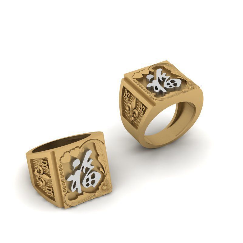 3d-model ring chinese zodiac sign 3D print model_5