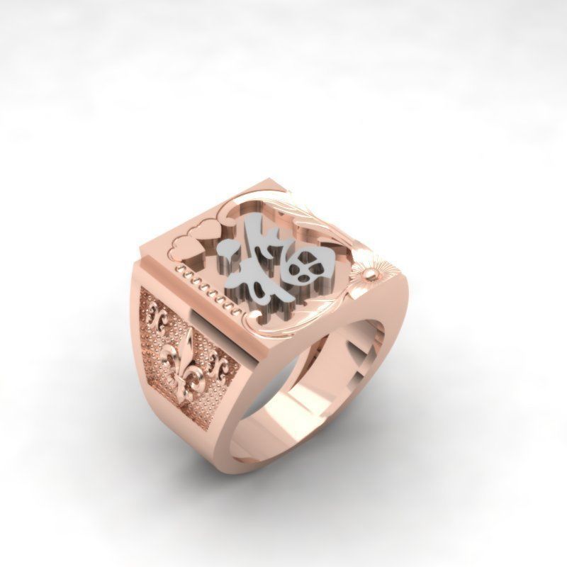 3d-model ring chinese zodiac sign 3D print model_8