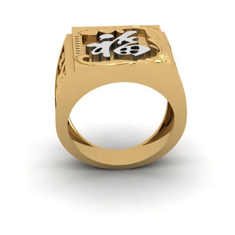 3d-model ring chinese zodiac sign 3D print model_13