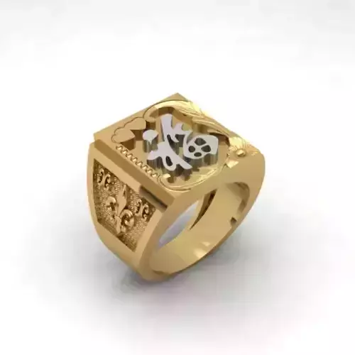 3d-model ring chinese zodiac sign