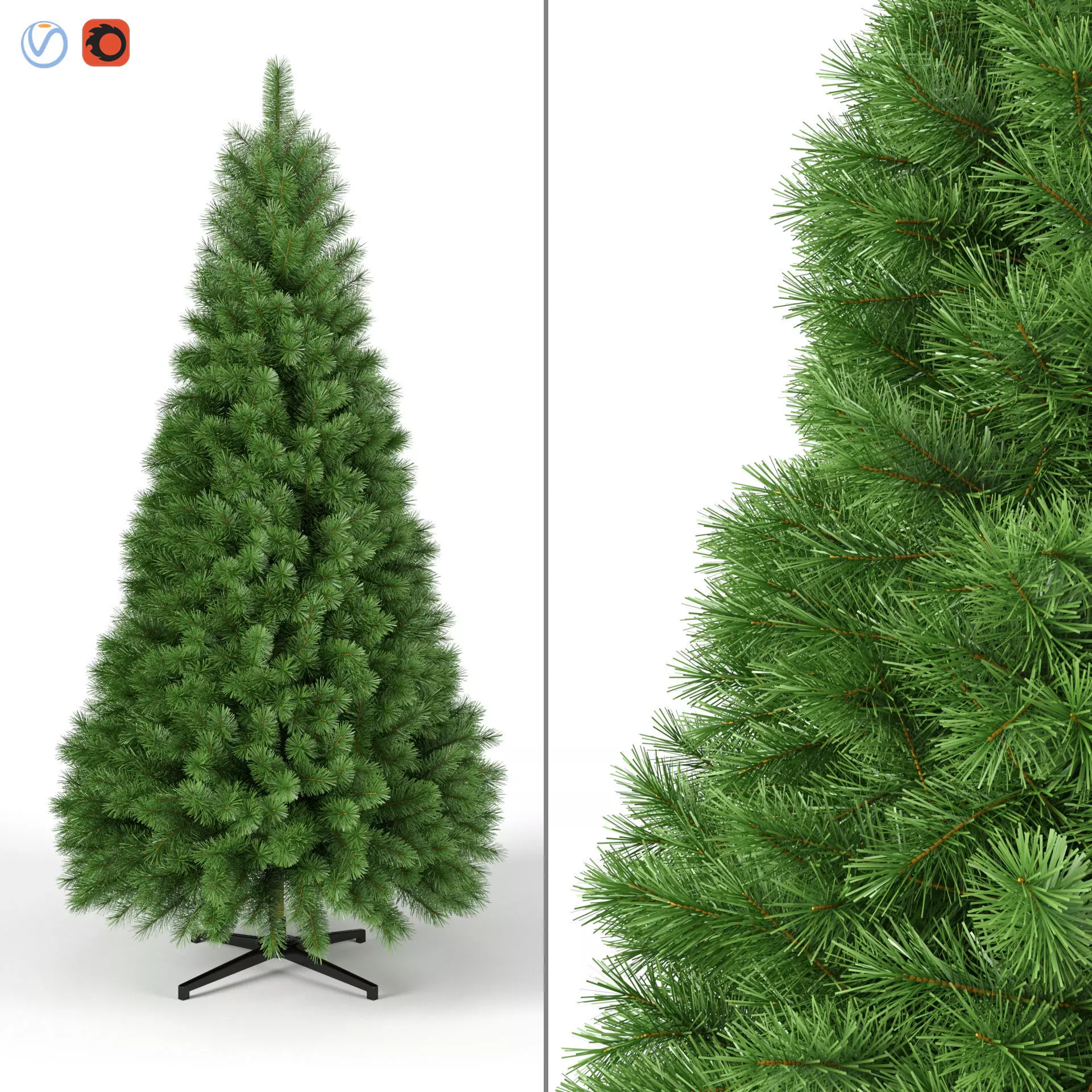 Christmas Tree 9 feet 3D model