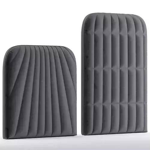 Headboard with fabric materials