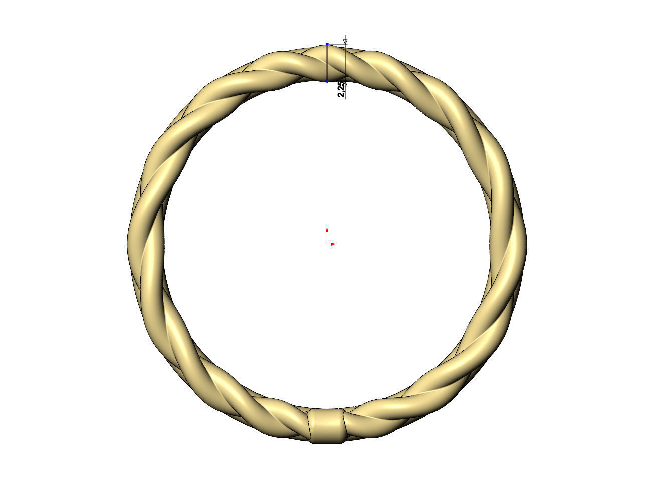Rope and wire stacker band US sizes 5to10 3D print model_6