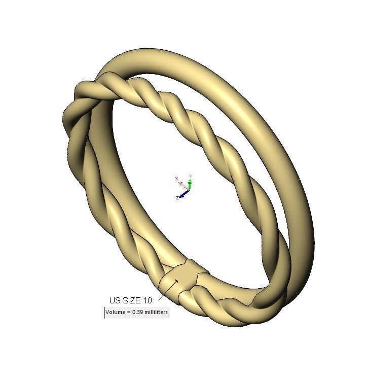 Rope and wire stacker band US sizes 5to10 3D print model_11