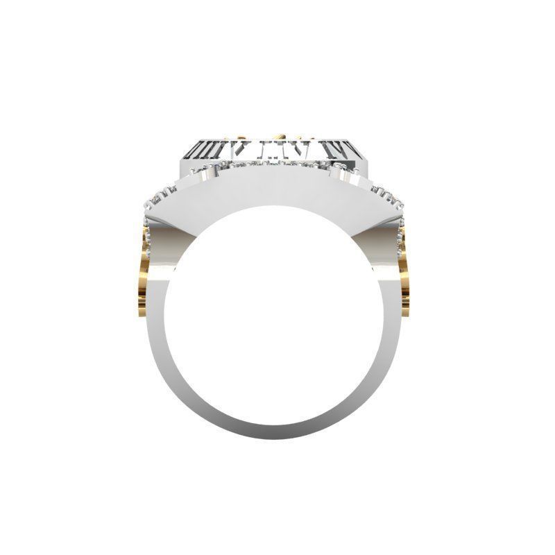 3d-model ring rose gold with diamonds 3D print model_3