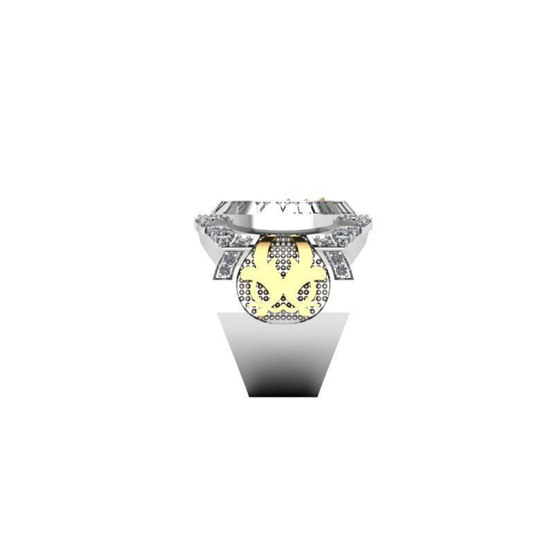 3d-model ring rose gold with diamonds 3D print model_13