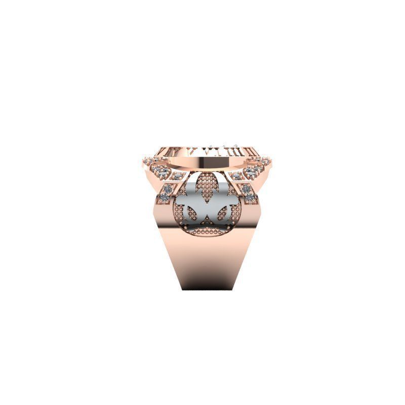 3d-model ring rose gold with diamonds 3D print model_14