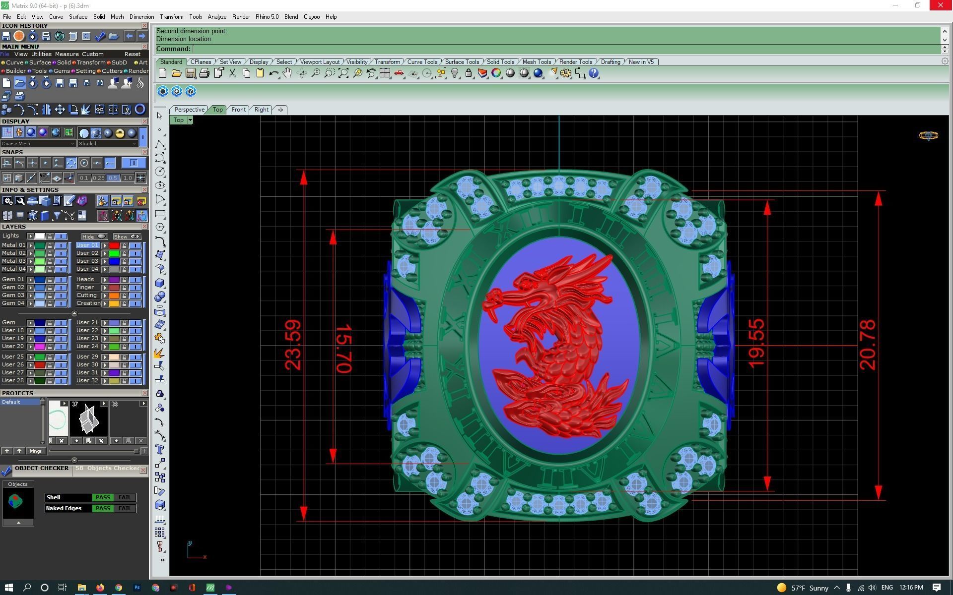 3d-model ring rose gold with diamonds 3D print model_15