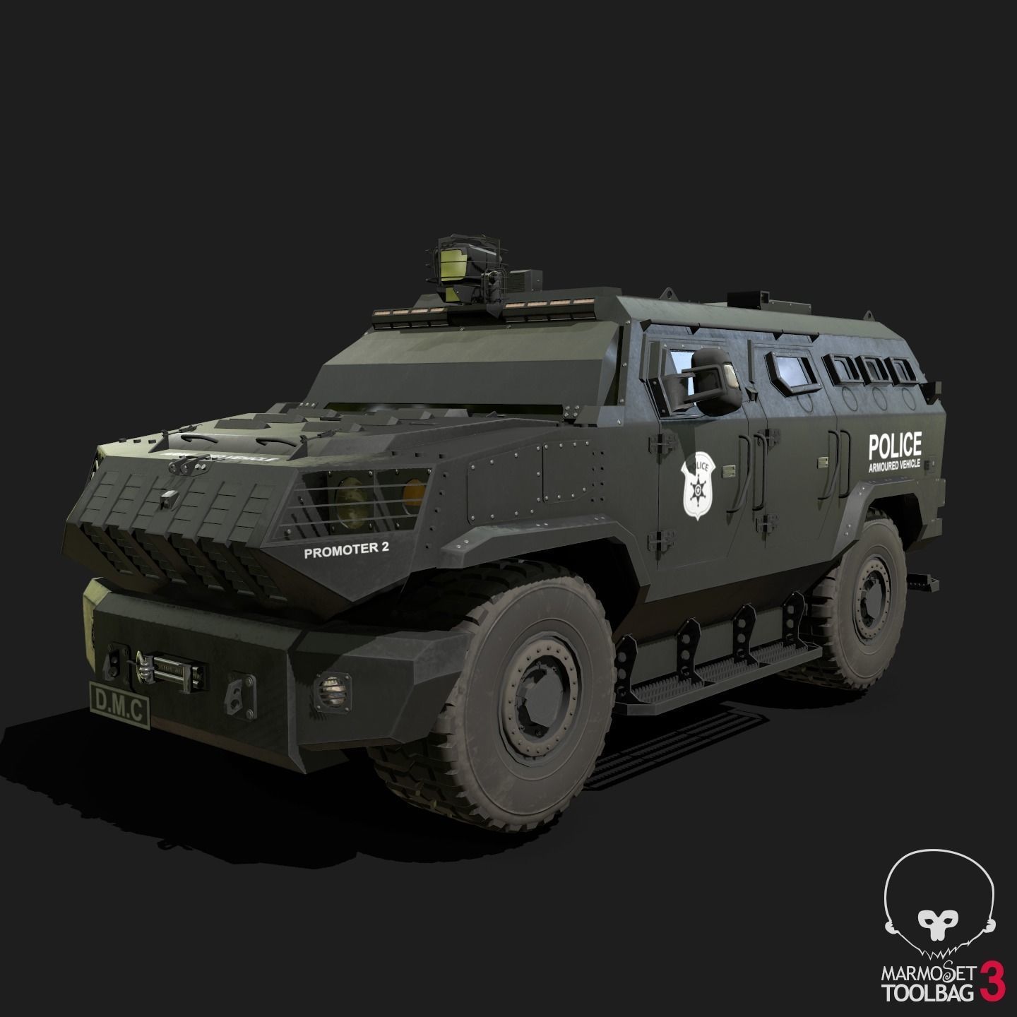 DAPC Promoter 2 Low-poly 3D model_9