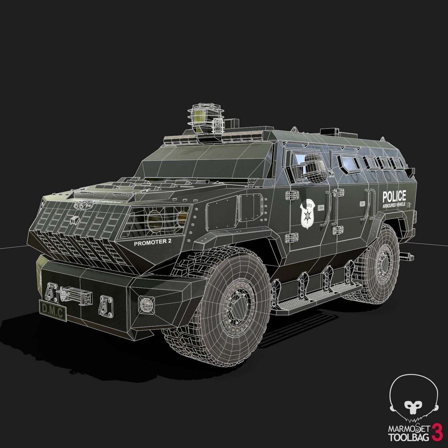 DAPC Promoter 2 Low-poly 3D model_10