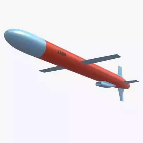 ZARB Pakistan Navy Anti-Ship Cruise Missile 3D model