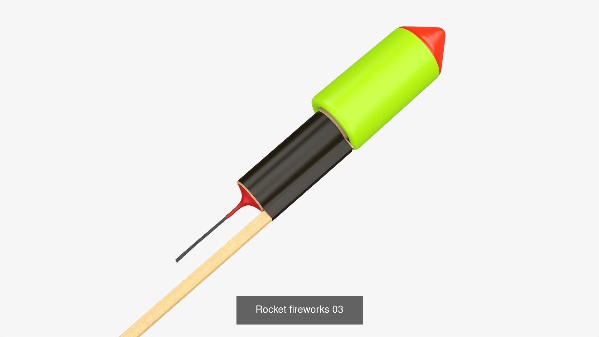 Fireworks firecrackers rockets pack 3D Model Collection_7