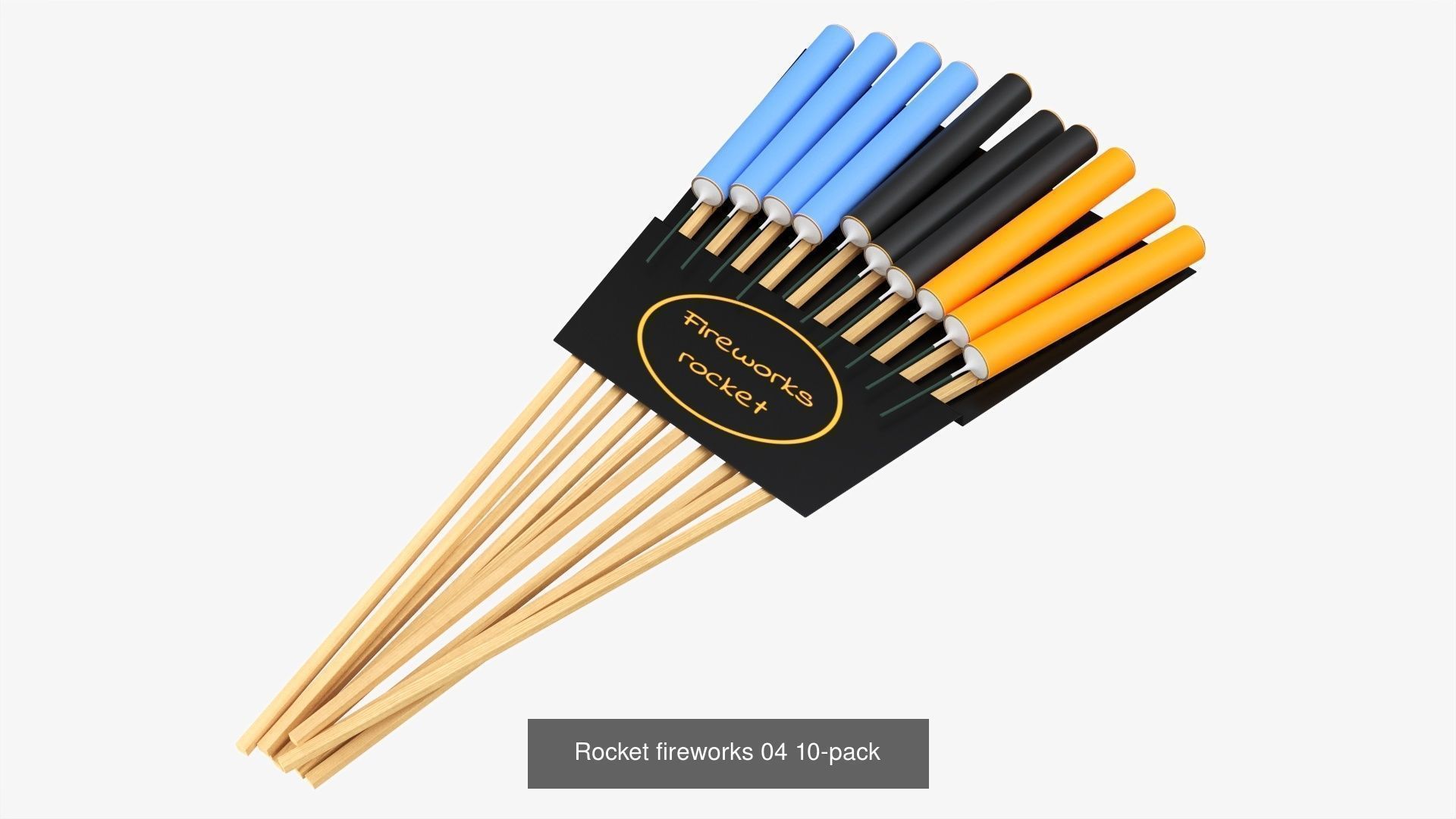 Fireworks firecrackers rockets pack 3D Model Collection_10