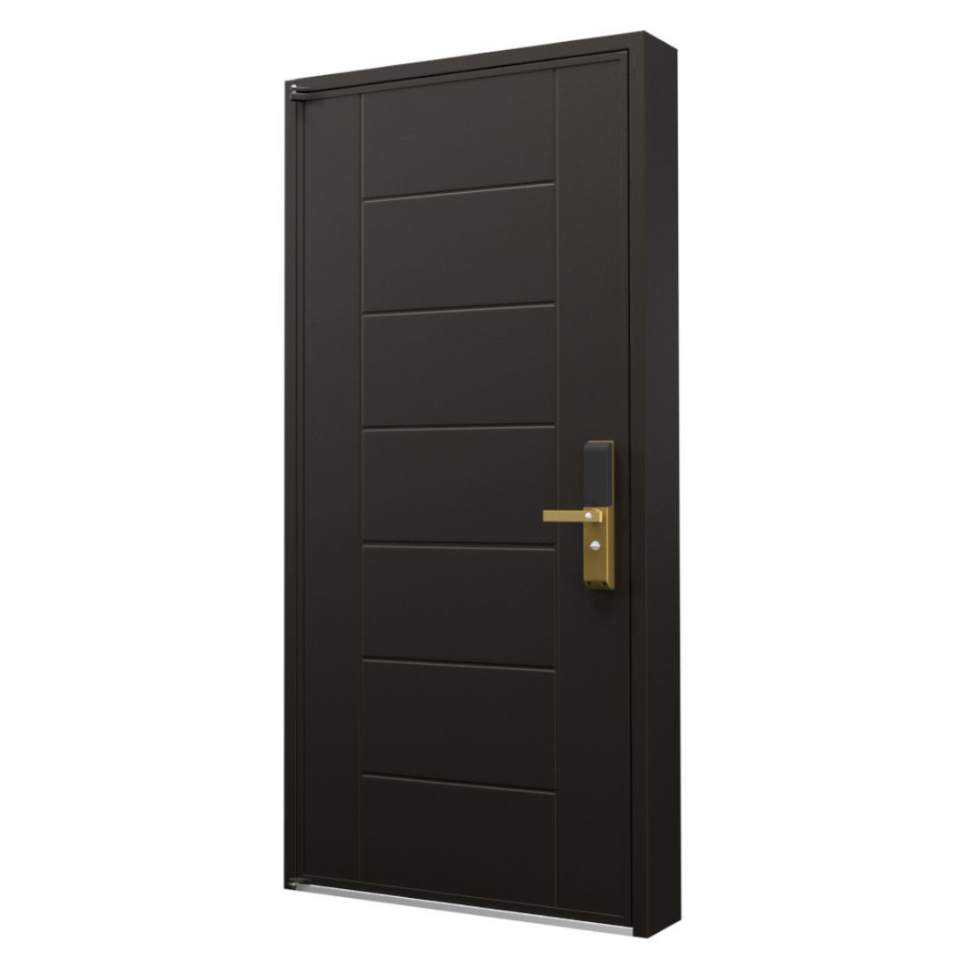 Electronic Lock Door 3D model_1