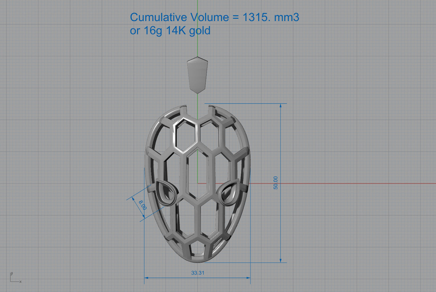 Serpenty necklace 3D print model_10